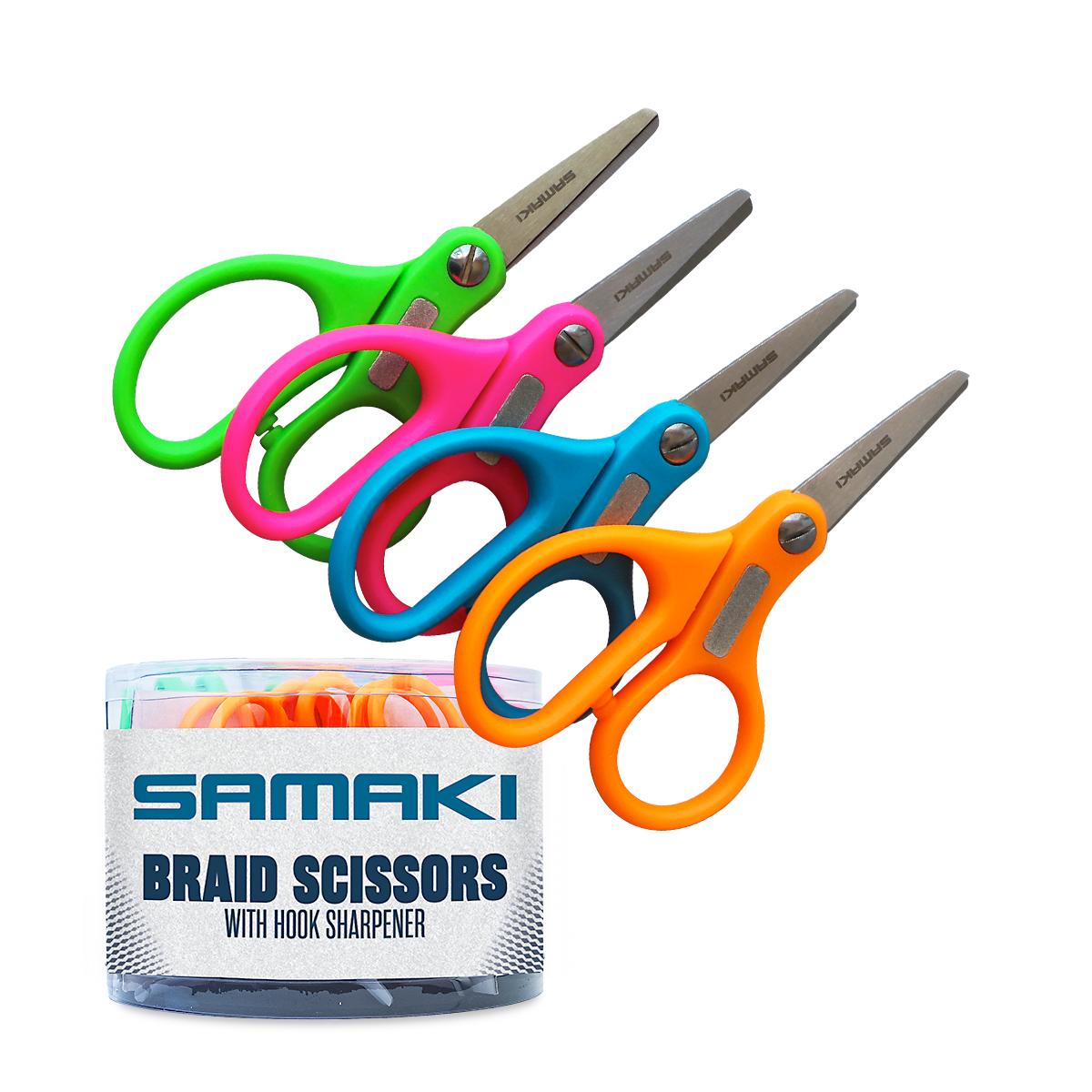 Multi Coloured Braid Scissors / 32 pieces